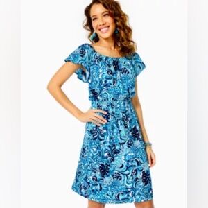 Clarette dress in resort white